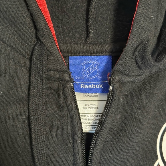 NHL Reebok Devils Zip Up hoodie size small - Picture 2 of 3
